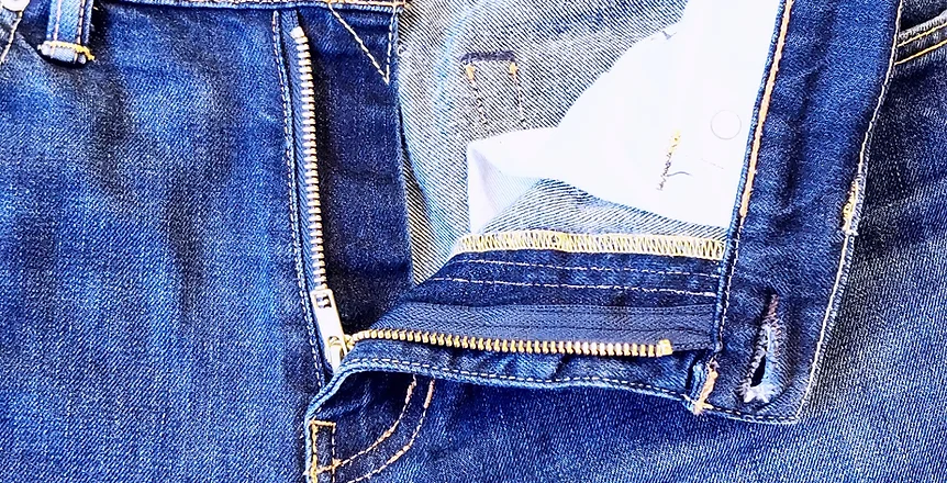 Bild på en jeanslagning
